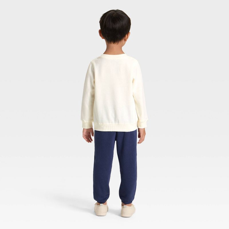 slide 2 of 4, Toddler Boys' 2pc Nintendo Mario Kart Fleece Pullover and Bottom Set - Blue/Ivory 3T, 2 ct