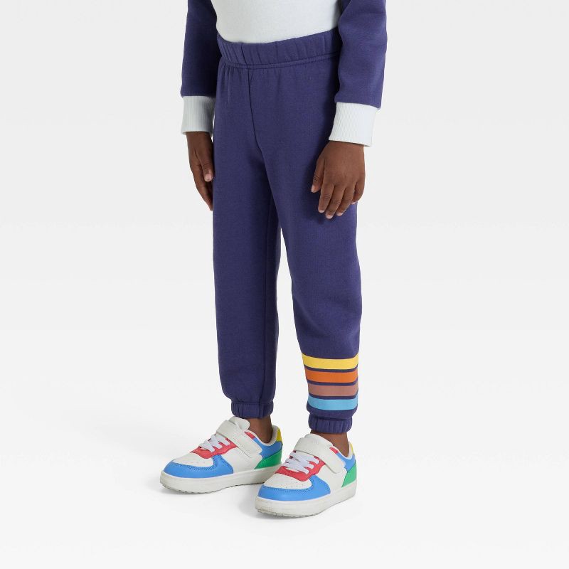 slide 4 of 4, Toddler Boys' 2pc Bluey Bingo Fleece Quarter Zip Pullover and Bottom Set - Navy Blue 2T, 2 ct