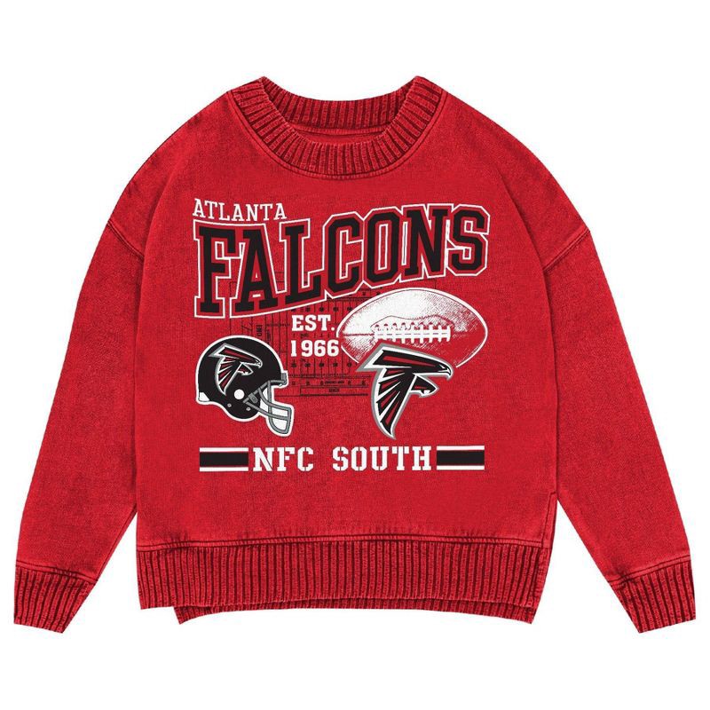 slide 2 of 3, NFL Atlanta Falcons Women's Long Sleeve Fashion Fleece Sweatshirt - M, 1 ct