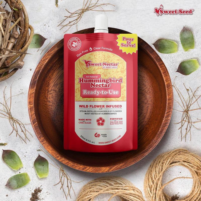 slide 3 of 5, Nature's Way Bird Products 8.5oz Sweet-Nectar Hummingbird Bag Ready-to-Use, 8.5 oz