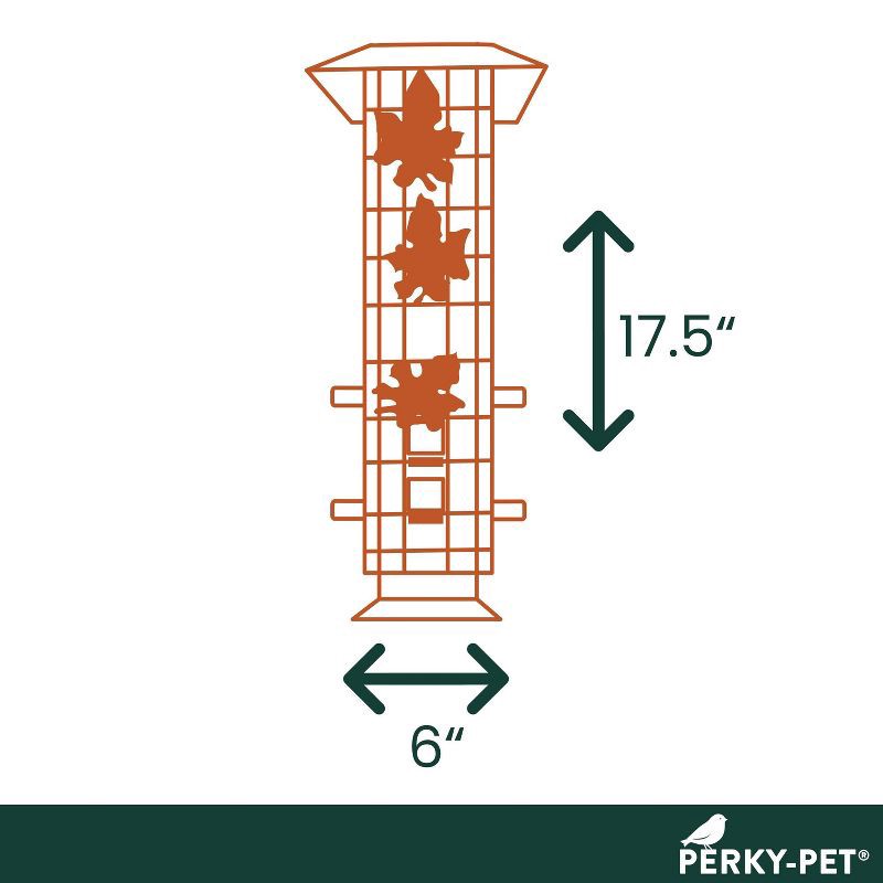 slide 12 of 13, Perky-Pet Squirrel Be Gone Bird Feeder, 1 ct