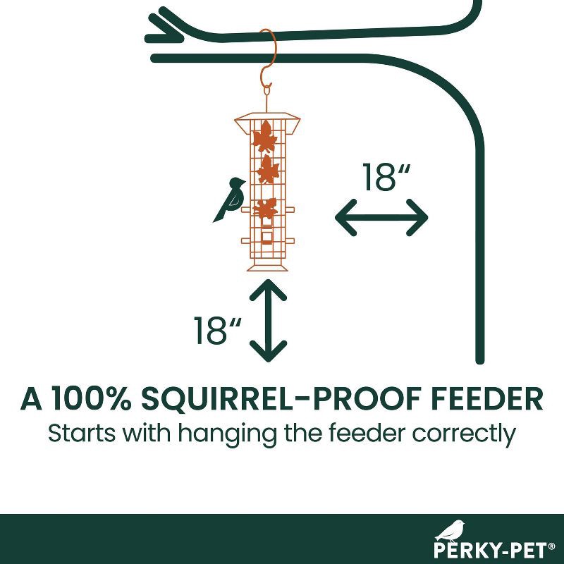 slide 11 of 13, Perky-Pet Squirrel Be Gone Bird Feeder, 1 ct