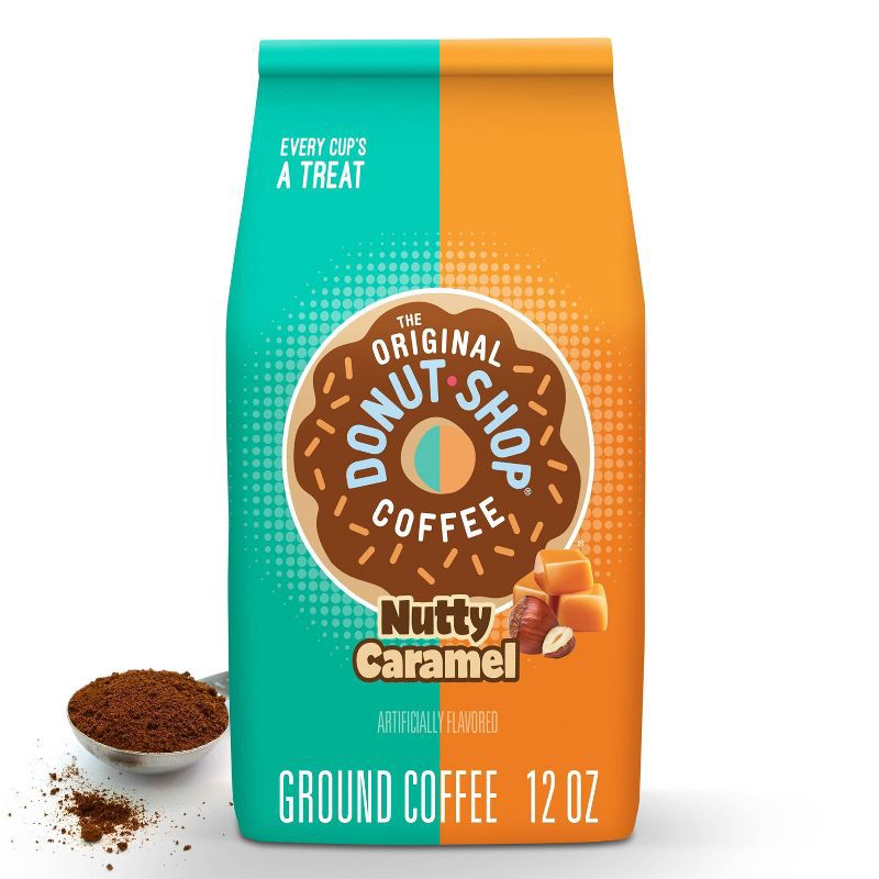 slide 1 of 9, The Original Donut Shop Nutty Caramel Ground Coffee - 12oz, 12 oz