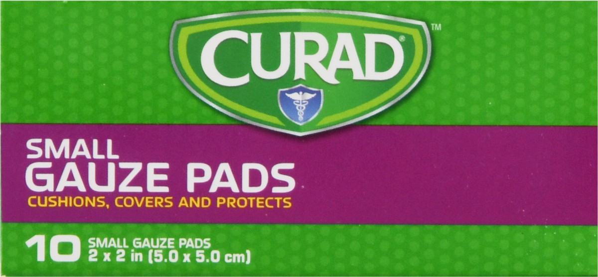 slide 11 of 11, Curad Small Gauze Pads 10 ea, 10 ct