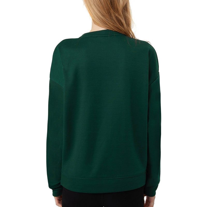 slide 2 of 3, NFL New York Jets Women's Long Sleeve Crew Neck Fleece - XL, 1 ct