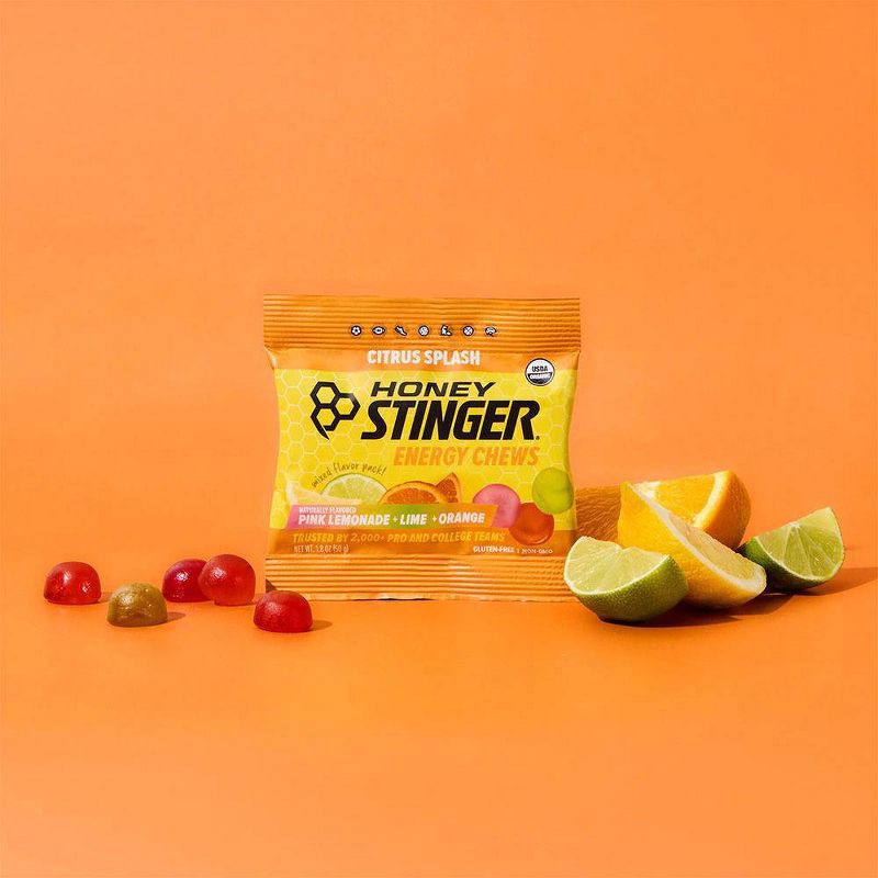 slide 4 of 7, Honey Stinger Energy Chew Citrus Splash Energy Gels - 1.8 oz, 1.8 oz