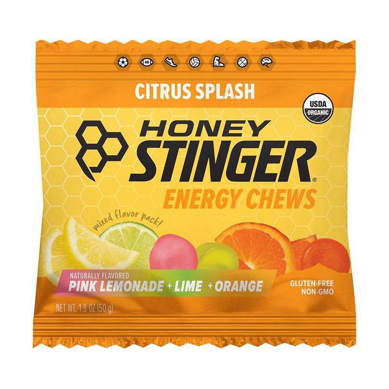slide 1 of 7, Honey Stinger Energy Chew Citrus Splash Energy Gels - 1.8 oz, 1.8 oz