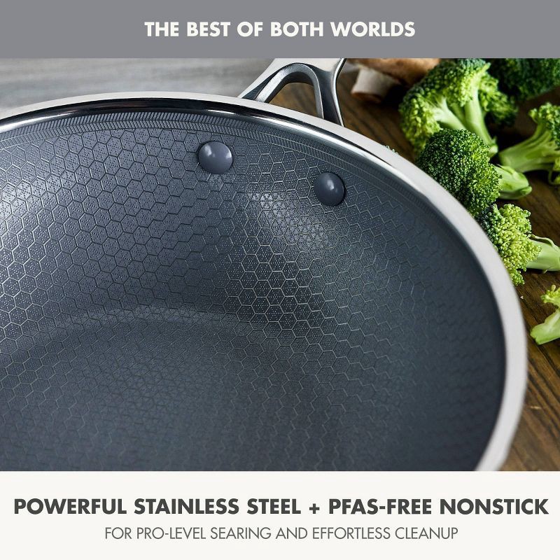 slide 6 of 11, GreenPan Prism 10" Hybrid Stainless Steel and Ceramic Nonstick Wok, 1 ct