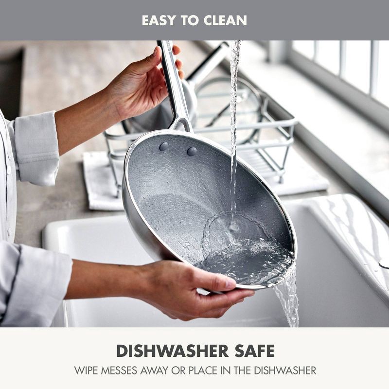 slide 10 of 11, GreenPan Prism 10" Hybrid Stainless Steel and Ceramic Nonstick Wok, 1 ct