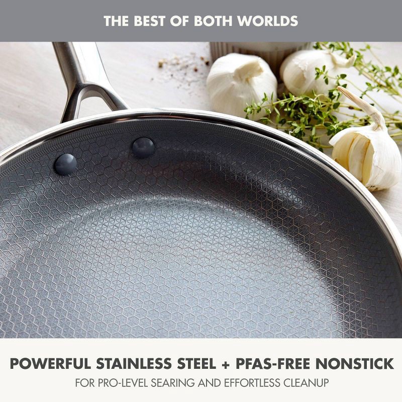 slide 6 of 11, GreenPan Prism 8" Hybrid Stainless Steel and Ceramic Nonstick Fry Pan, 1 ct