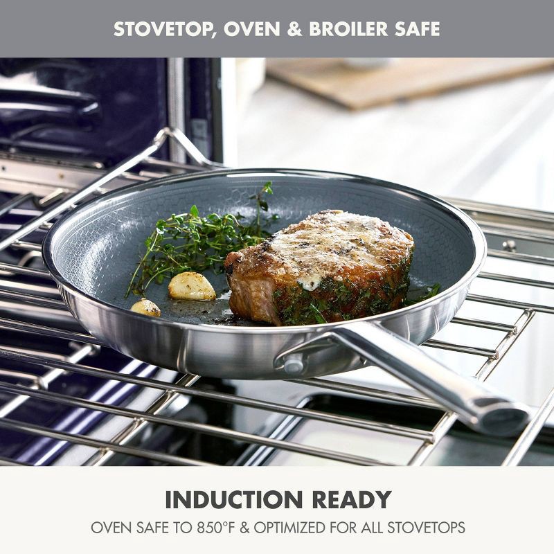 slide 8 of 11, GreenPan Prism 8" Hybrid Stainless Steel and Ceramic Nonstick Fry Pan, 1 ct