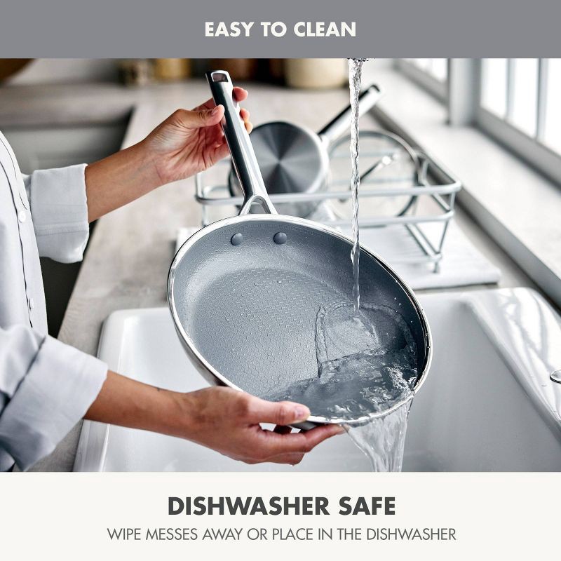 slide 10 of 11, GreenPan Prism 8" Hybrid Stainless Steel and Ceramic Nonstick Fry Pan, 1 ct