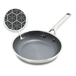 GreenPan Prism 8" Hybrid Stainless Steel and Ceramic Nonstick Fry Pan