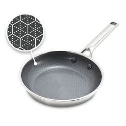 GreenPan Prism 8" Hybrid Stainless Steel and Ceramic Nonstick Fry Pan