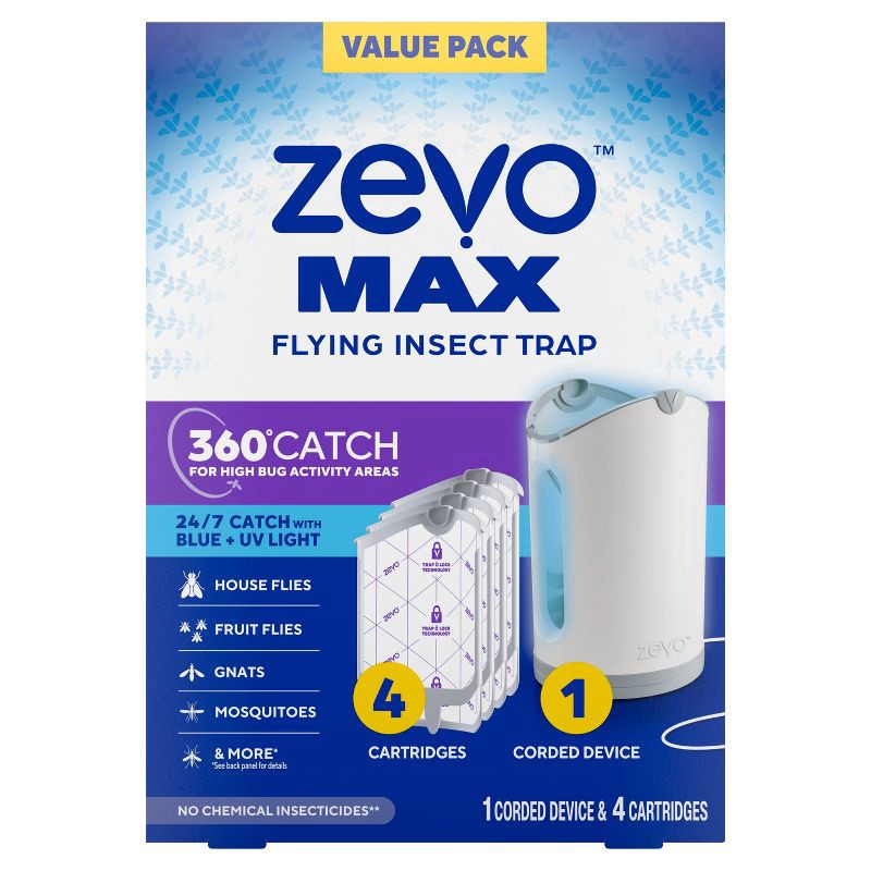 slide 2 of 12, Zevo Max Starter Kit 1 Device and 4 Carts, 1 ct