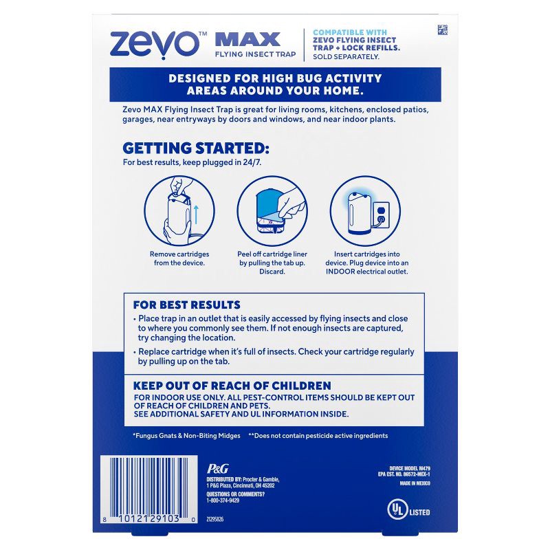 slide 12 of 12, Zevo Max Starter Kit 1 Device and 4 Carts, 1 ct