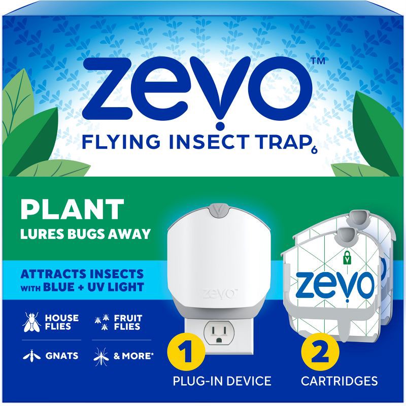 slide 1 of 11, Zevo Plant Starter Kit For Indoor Plants 1Device + 2 Refills, 1 ct