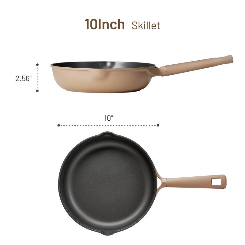 slide 2 of 6, Carote 10" Nonstick Fry Pan Taupe, 1 ct