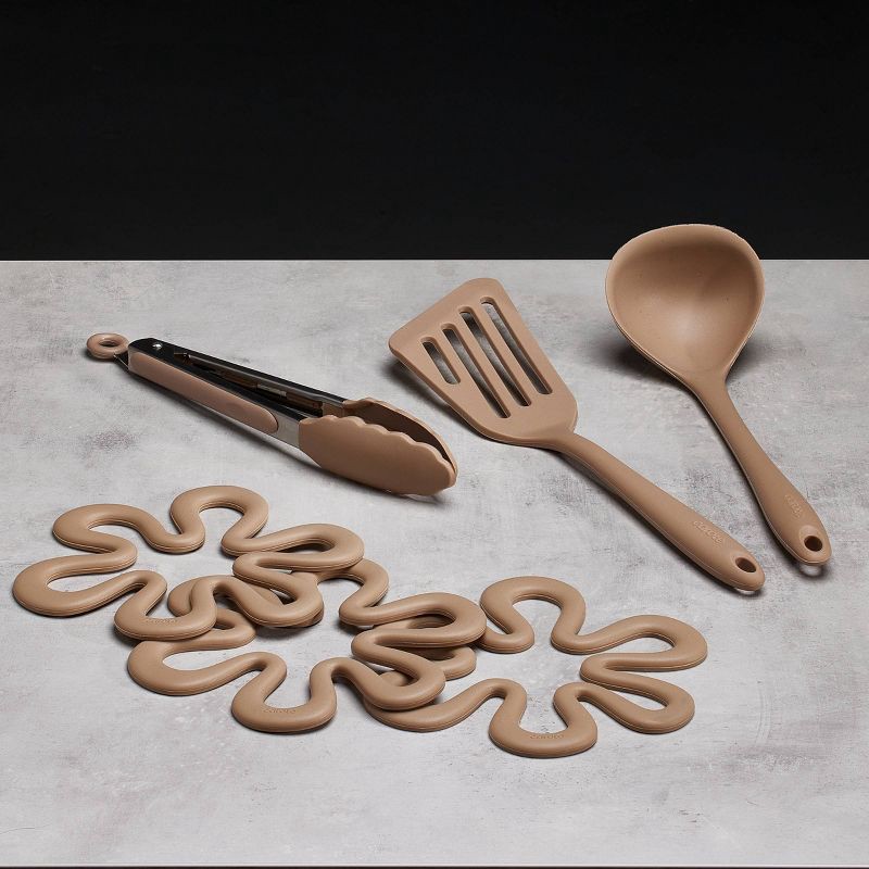 slide 6 of 8, Carote 21pc Nonstick Cookware Set Taupe, 21 ct