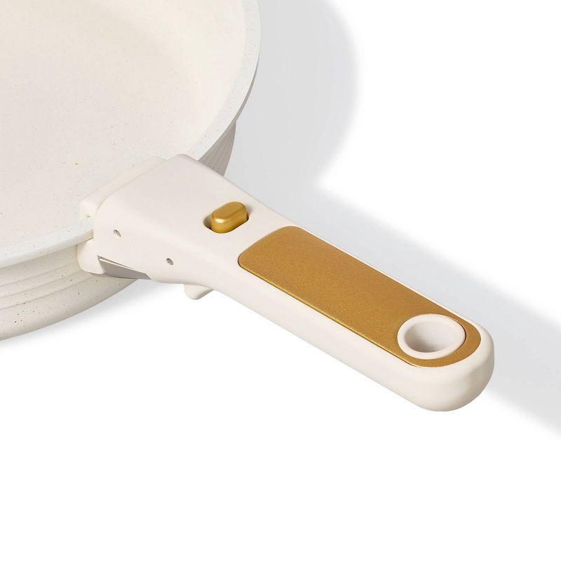 slide 3 of 6, Carote 10pc Nonstick Cookware Set with Detachable Handle White, 10 ct