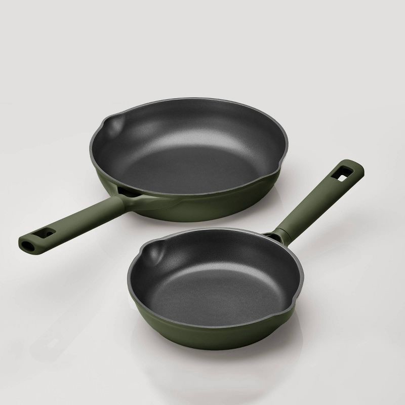 slide 4 of 8, Carote 21pc Nonstick Cookware Set Dark Green, 21 ct