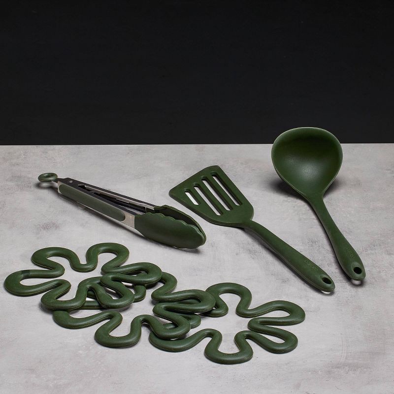 slide 6 of 8, Carote 21pc Nonstick Cookware Set Dark Green, 21 ct