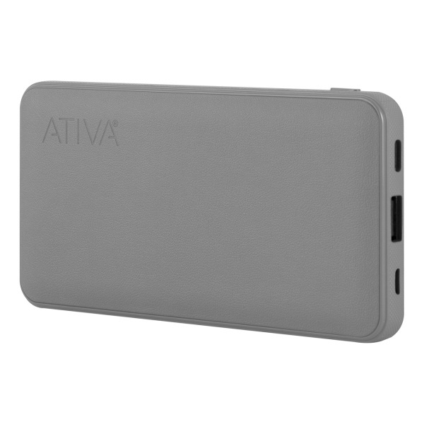 slide 1 of 4, Ativa 10,000Mah Battery Pack For Usb Devices, Gray, 46908, 1 ct