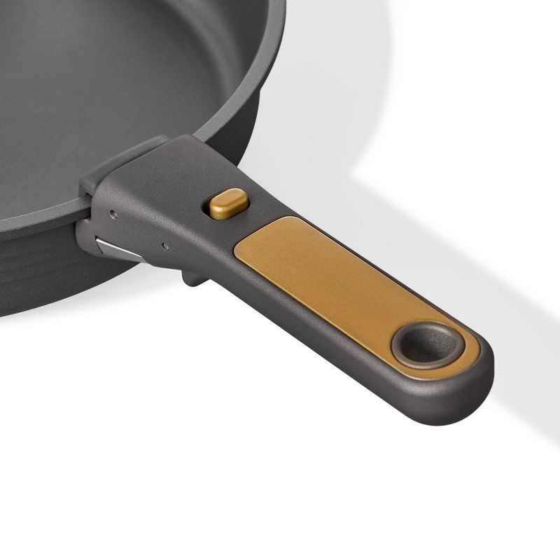 slide 3 of 6, Carote 10pc Nonstick Cookware Set with Detachable Handle Black, 10 ct