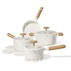 Carote 11pc Ceramic Nonstick Cookware Set Cream