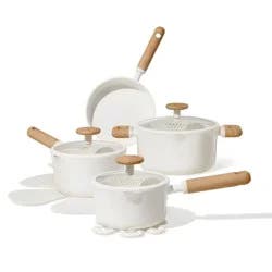 Carote 11pc Ceramic Nonstick Cookware Set Cream