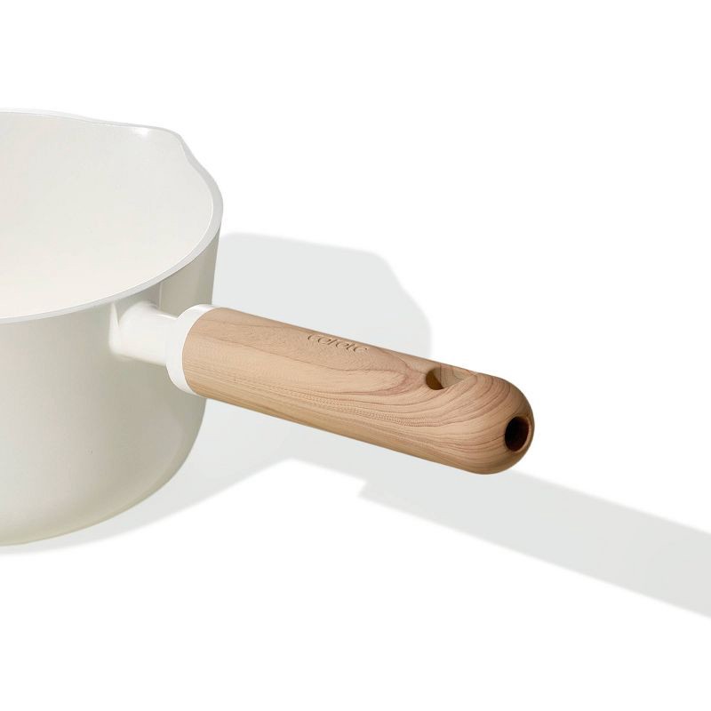 slide 4 of 7, Carote 2qt Ceramic Nonstick Sauce Pan with Lid Cream, 2 qt