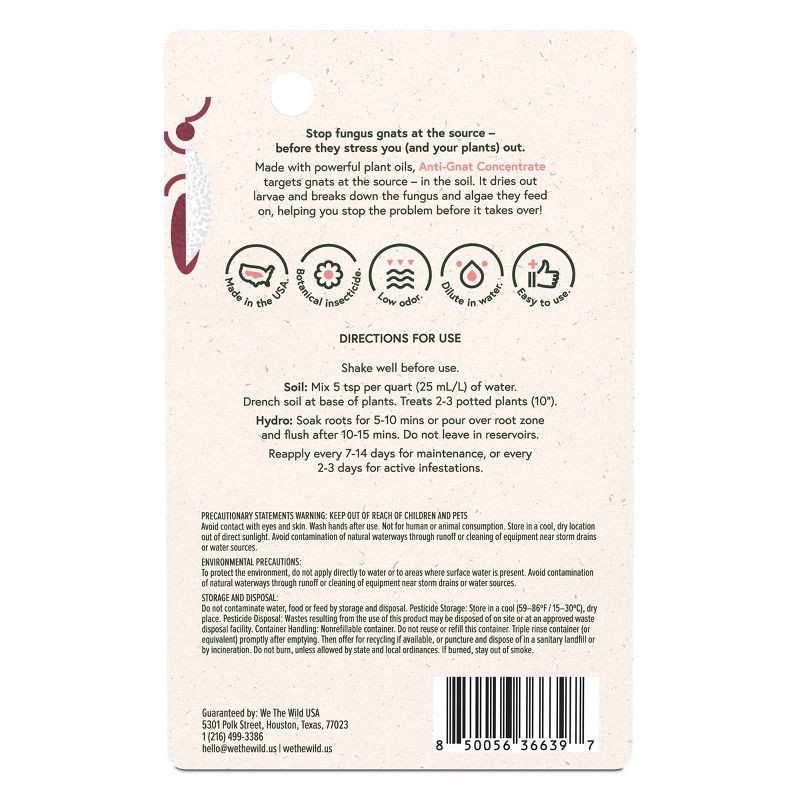 slide 2 of 4, WE THE WILD Anti-Gnat Liquid Drops, 1 ct