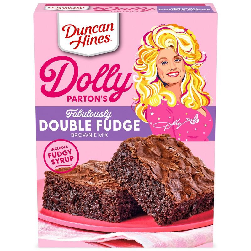 slide 1 of 6, Duncan Hines Dolly Parton's Double Fudge Brownie Mix - 17.6oz, 17.6 oz