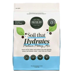 WE THE WILD Soil That Hydrates Premium Organic Moisture-Control Potting Mix For Houseplants 6qt