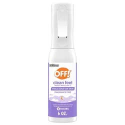 OFF! Clean Feel Bug Spray Picaridin Misting Spray Insect Repellent DEET-free - 6oz