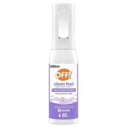 OFF! Clean Feel Insect & Mosquito Repellent Misting Spray with Picaridin, DEET-Free - 6oz