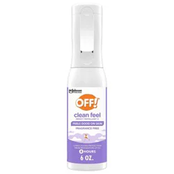 OFF! Clean Feel Bug Spray Picaridin Misting Spray Insect Repellent DEET-free - 6oz