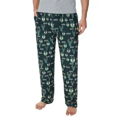 NBA Milwaukee Bucks Men's Pajama Pants with Pockets - XL