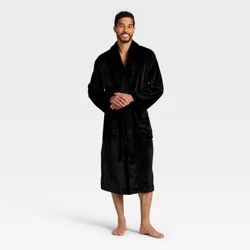 Men's Plush Robe - Goodfellow & Co™ Black S/M