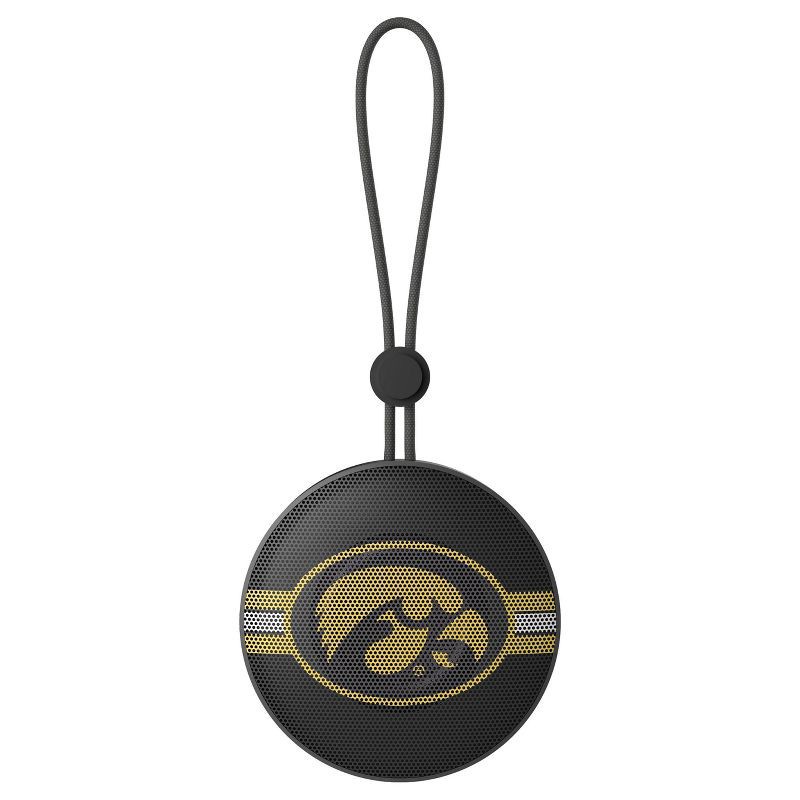 slide 1 of 5, NCAA Iowa Hawkeyes Circle Portable Speaker, 1 ct