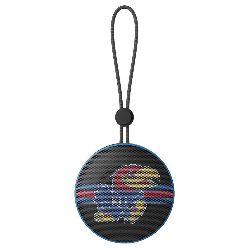 slide 1 of 5, NCAA Kansas Jayhawks Circle Portable Speaker, 1 ct