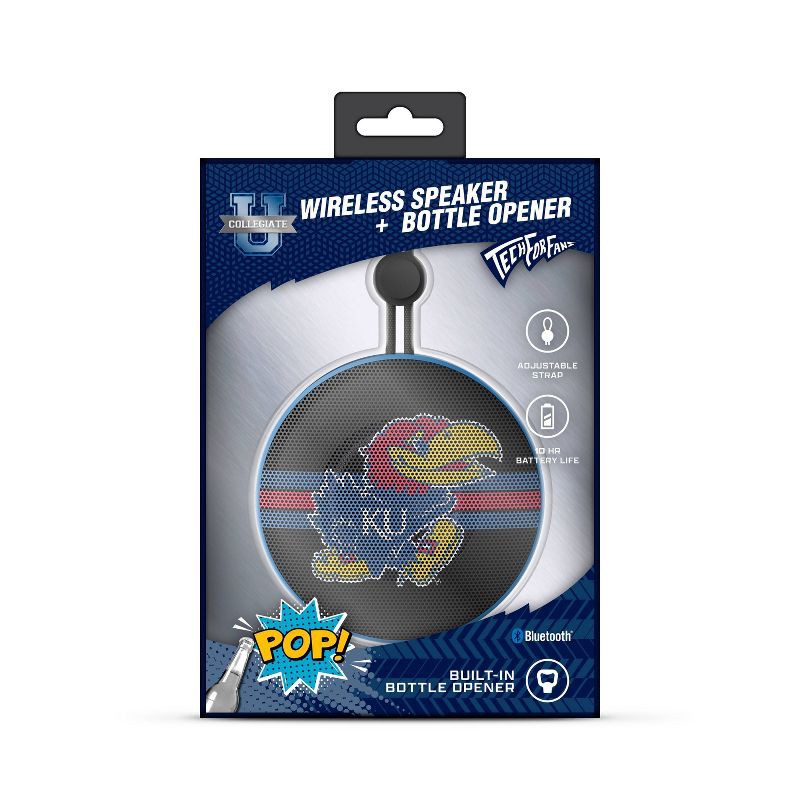 slide 4 of 5, NCAA Kansas Jayhawks Circle Portable Speaker, 1 ct