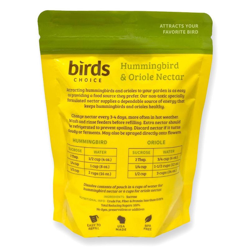 slide 2 of 5, Birds Choice Hummingbird and Oriole Nectar 8 oz, 8 oz
