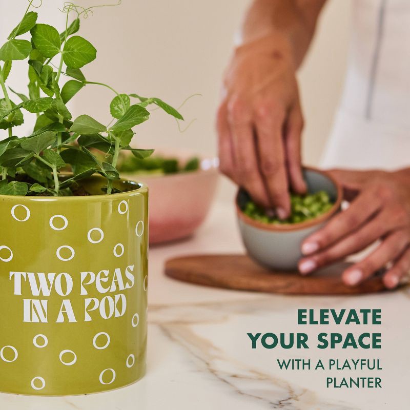 slide 3 of 5, Garden Republic "Two Peas in a Pod" Snap Pea Grow Kit, 1 ct