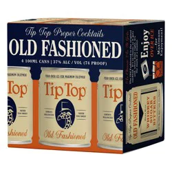 Tip Top Proper Cocktails Tip Top Cocktails Old Fashioned Whiskey - 100ml/4pk