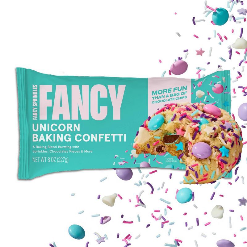 slide 1 of 11, Fancy Sprinkles Unicorn Baking Confetti with Sprinkles and Chocolate Chips - 8oz, 8 oz
