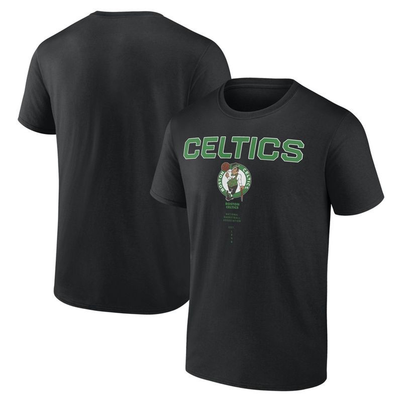 slide 3 of 3, NBA Boston Celtics Men's Black Bi-Blend T-Shirt - L, 1 ct