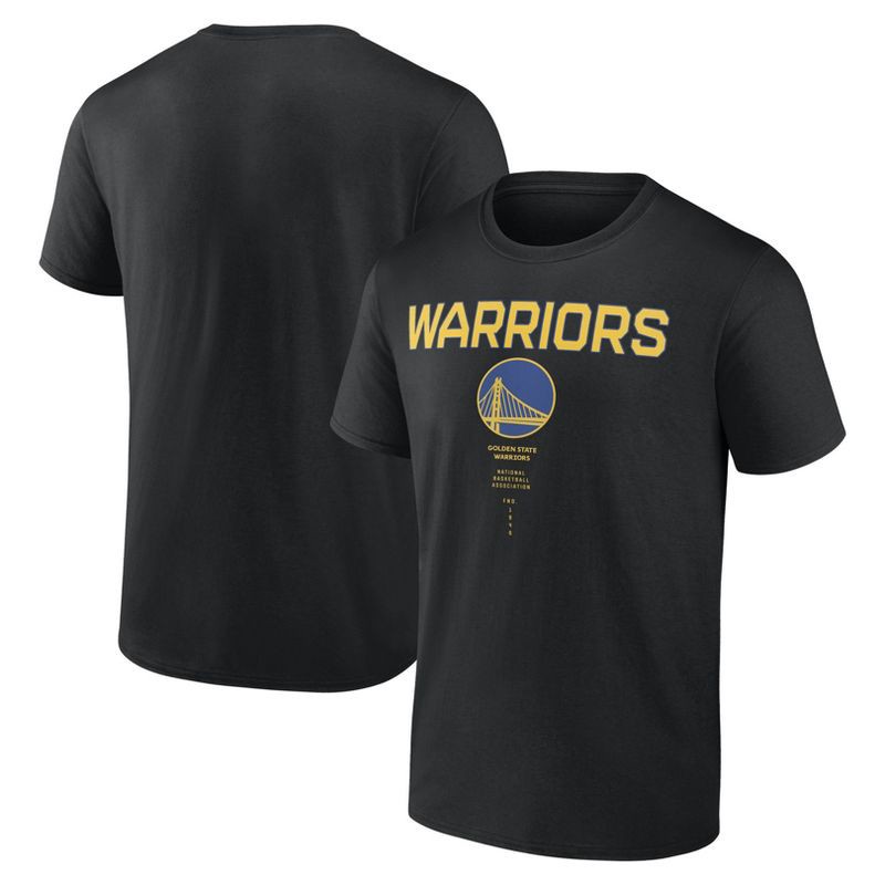slide 3 of 3, NBA Golden State Warriors Men's Black Bi-Blend T-Shirt - L, 1 ct