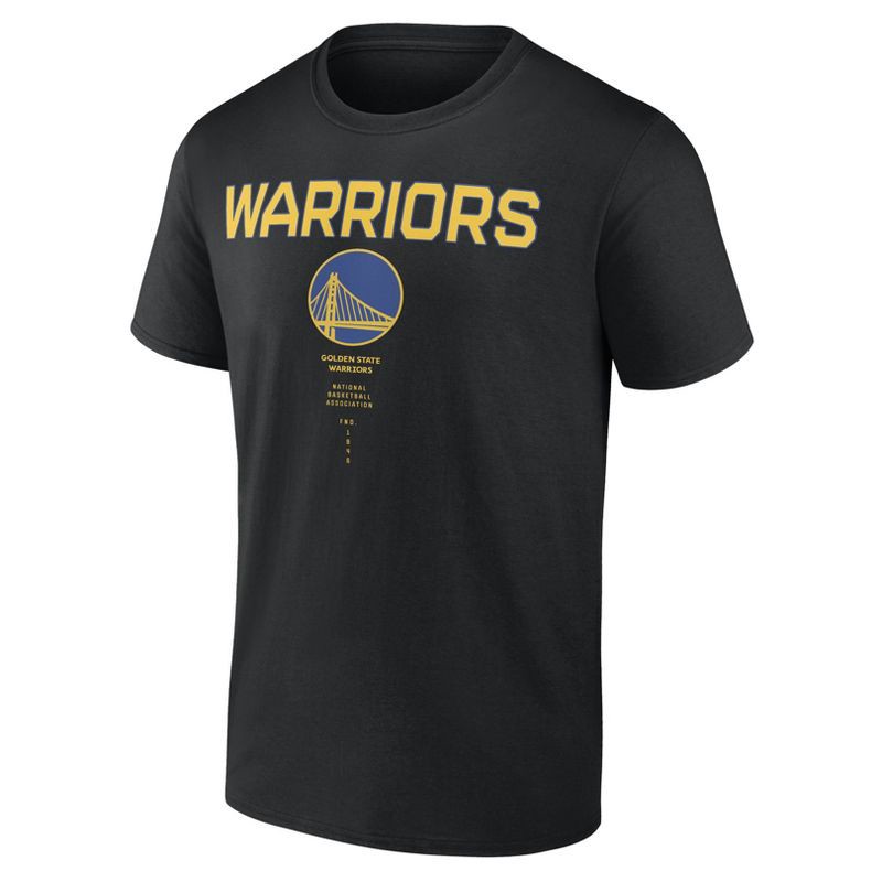 slide 1 of 3, NBA Golden State Warriors Men's Black Bi-Blend T-Shirt - L, 1 ct