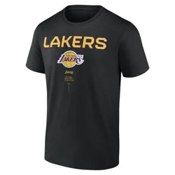 NBA Los Angeles Lakers Men's Black Bi-Blend T-Shirt - L